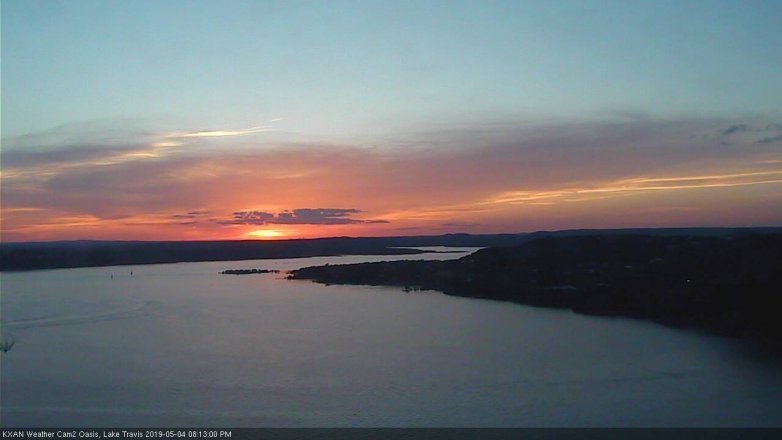 Lake Travis webcam, May 4, 2019 7:15 PM CT