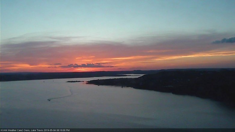 Lake Travis webcam, May 4, 2019 7:20 PM CT