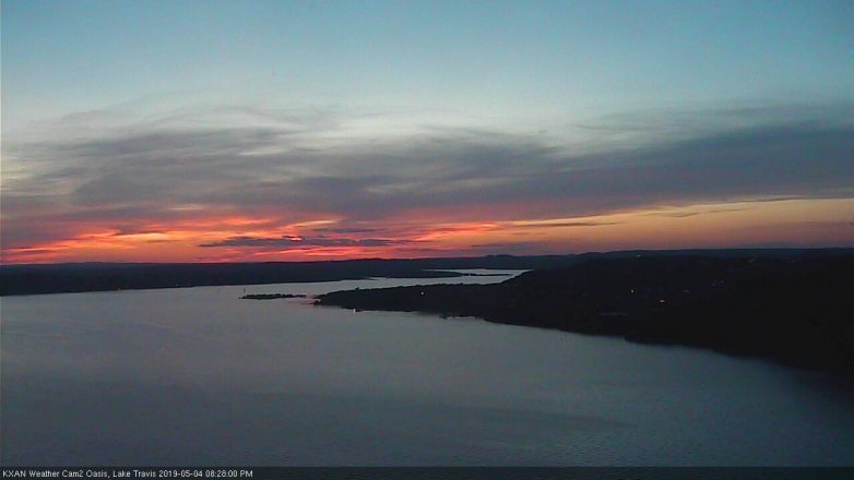 Lake Travis webcam, May 4, 2019 7:30 PM CT