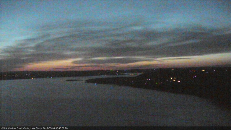 Lake Travis webcam, May 4, 2019 7:50 PM CT