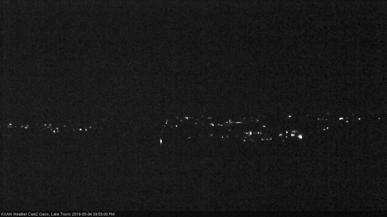 Lake Travis webcam, May 4, 2019 9:00 PM CT