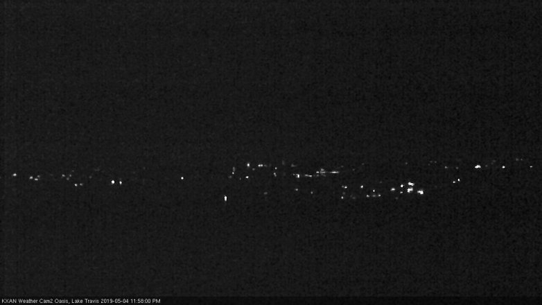 Lake Travis webcam, May 4, 2019 11:00 PM CT
