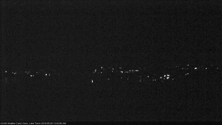 Lake Travis webcam, May 4, 2019 11:45 PM CT