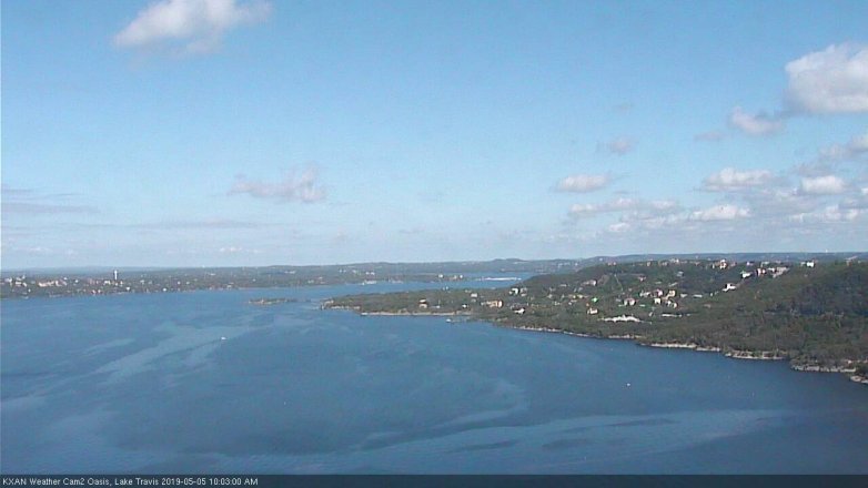 Lake Travis webcam, May 5, 2019 9:05 AM CT