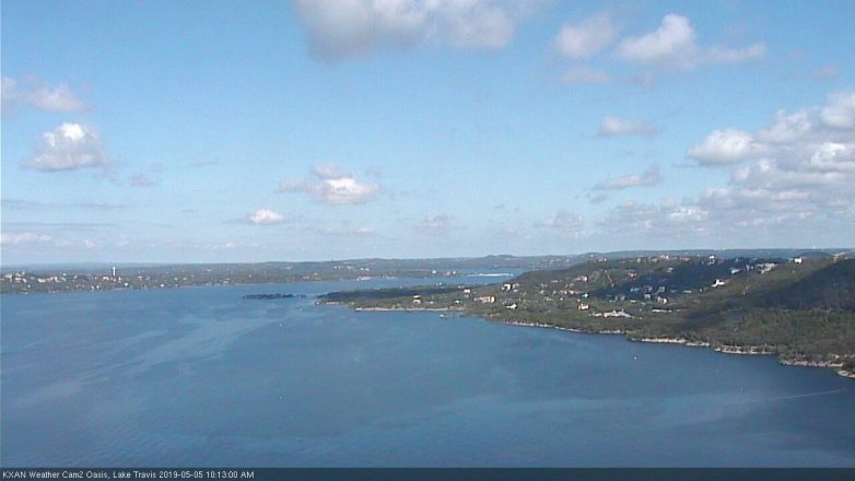 Lake Travis webcam, May 5, 2019 9:15 AM CT