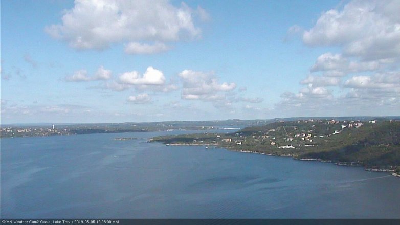 Lake Travis webcam, May 5, 2019 9:30 AM CT