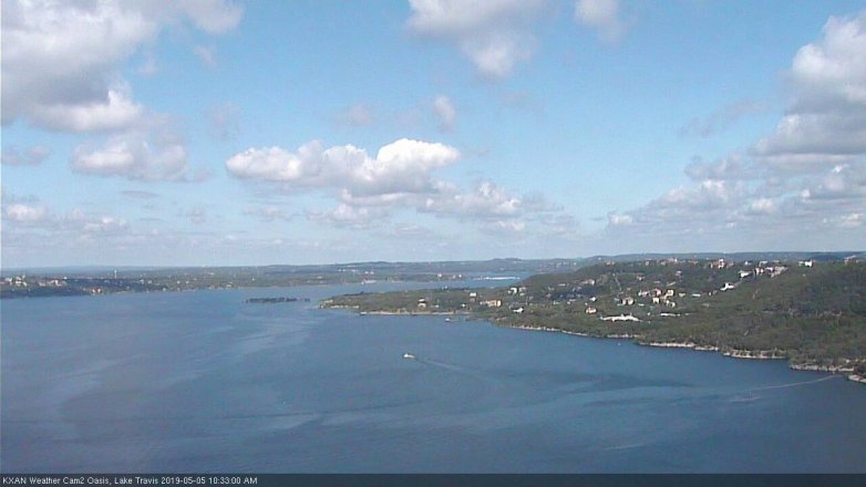 Lake Travis webcam, May 5, 2019 9:35 AM CT