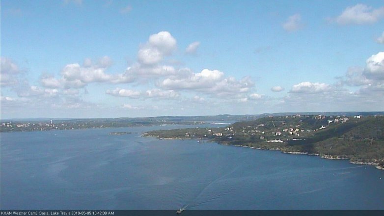 Lake Travis webcam, May 5, 2019 9:45 AM CT