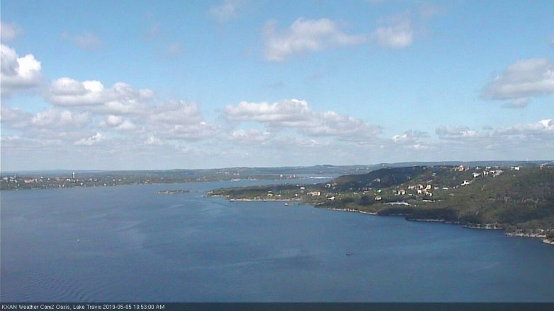 Lake Travis webcam, May 5, 2019 9:55 AM CT