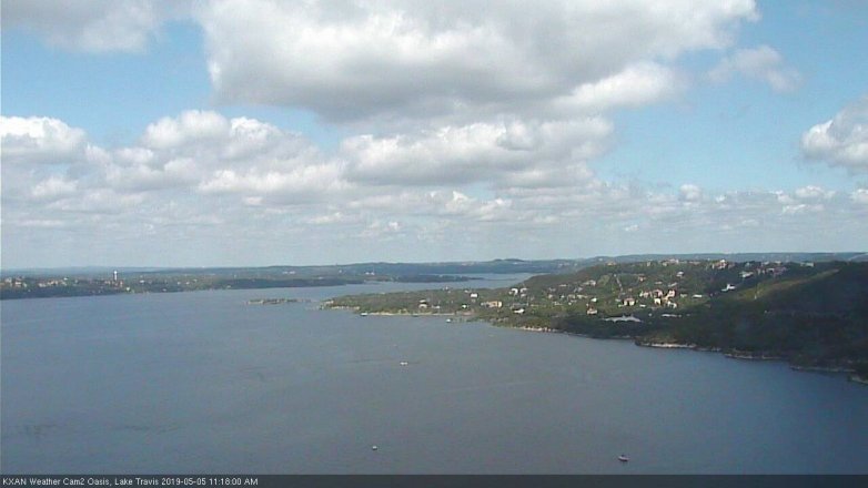 Lake Travis webcam, May 5, 2019 10:20 AM CT