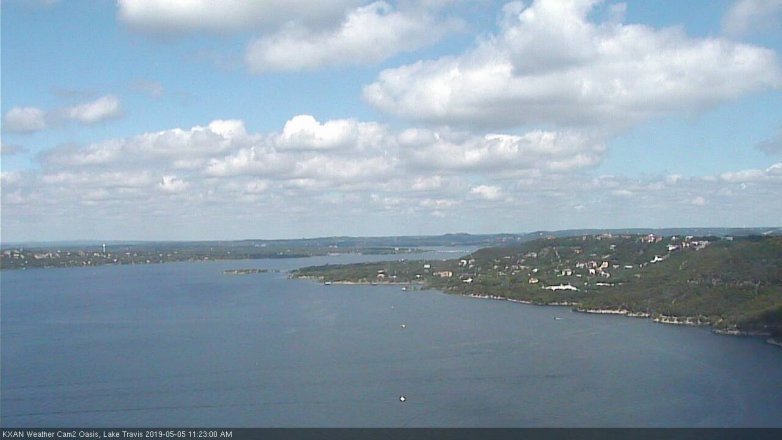 Lake Travis webcam, May 5, 2019 10:25 AM CT