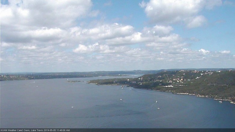 Lake Travis webcam, May 5, 2019 10:50 AM CT