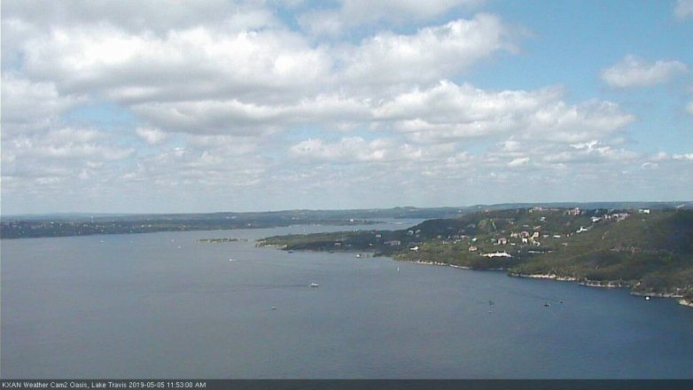 Lake Travis webcam, May 5, 2019 10:55 AM CT