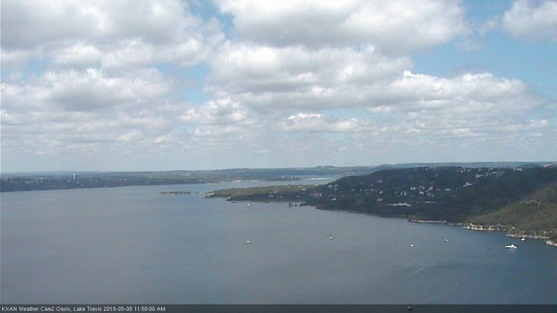 Lake Travis webcam, May 5, 2019 11:00 AM CT