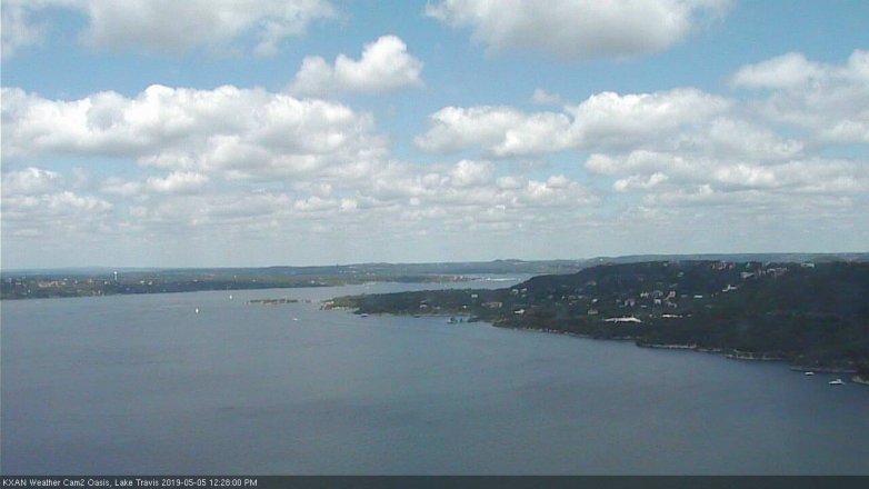 Lake Travis webcam, May 5, 2019 11:30 AM CT