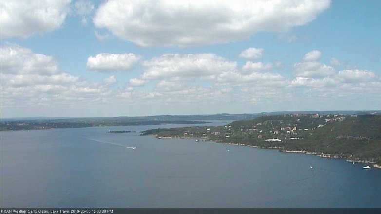 Lake Travis webcam, May 5, 2019 11:40 AM CT