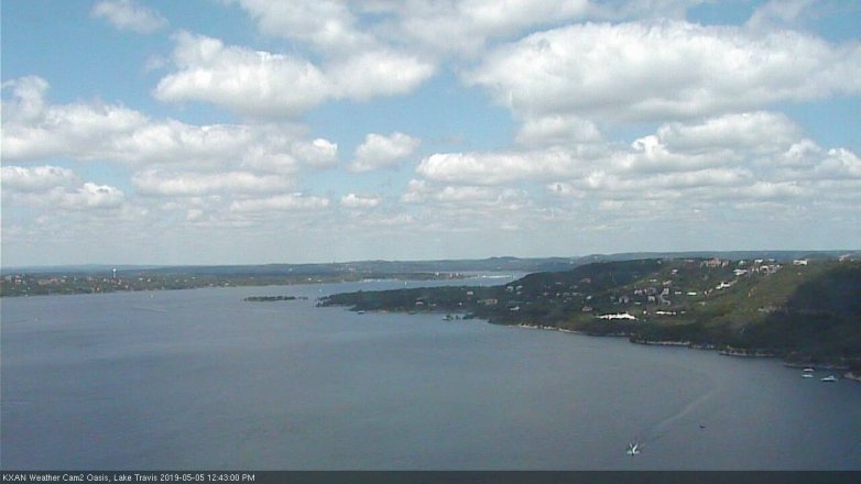 Lake Travis webcam, May 5, 2019 11:45 AM CT