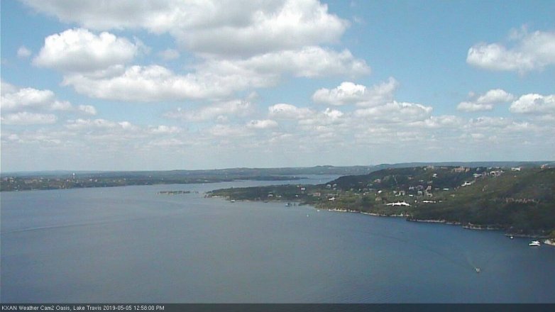 Lake Travis webcam, May 5, 2019 12:00 PM CT