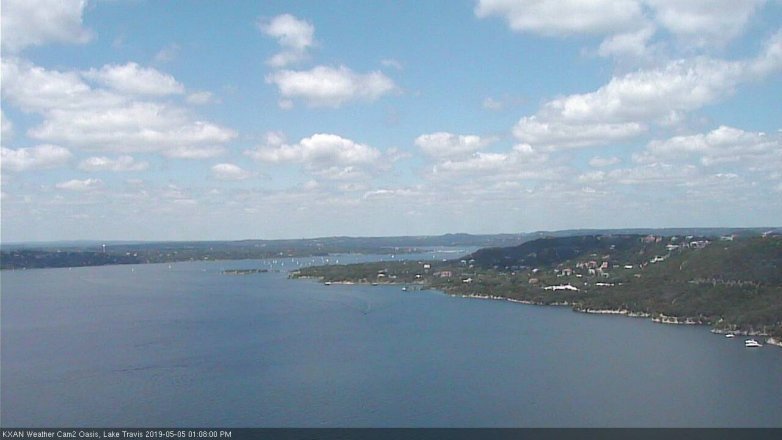 Lake Travis webcam, May 5, 2019 12:10 PM CT