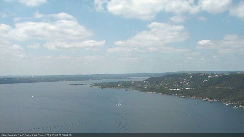Lake Travis webcam, May 5, 2019 12:55 PM CT