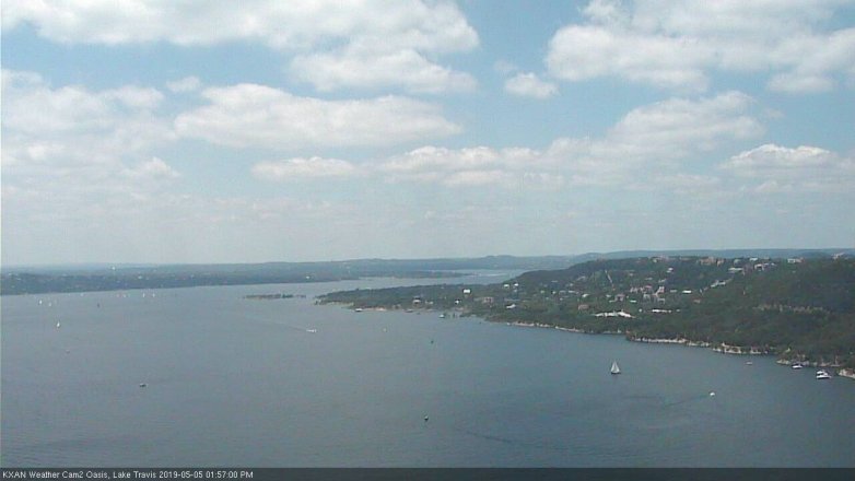 Lake Travis webcam, May 5, 2019 1:00 PM CT