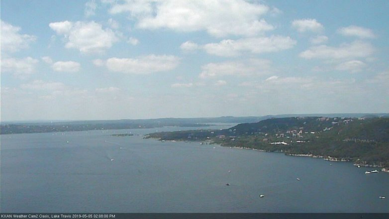 Lake Travis webcam, May 5, 2019 1:10 PM CT