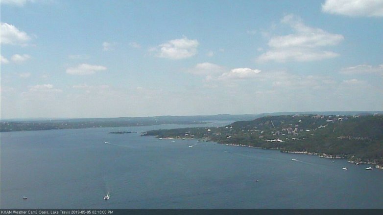 Lake Travis webcam, May 5, 2019 1:15 PM CT