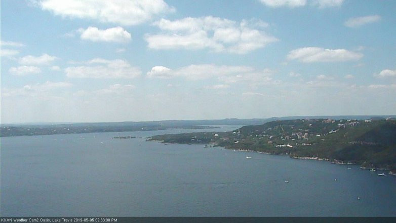 Lake Travis webcam, May 5, 2019 1:35 PM CT
