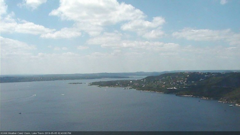 Lake Travis webcam, May 5, 2019 1:45 PM CT