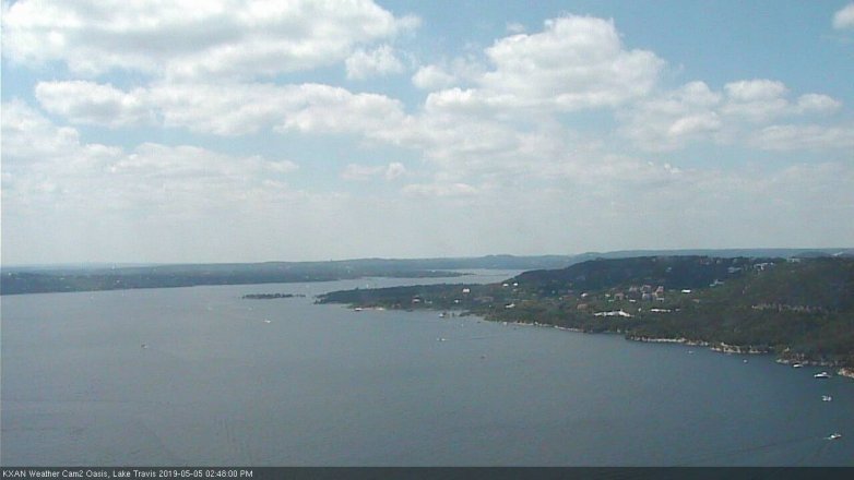 Lake Travis webcam, May 5, 2019 1:50 PM CT
