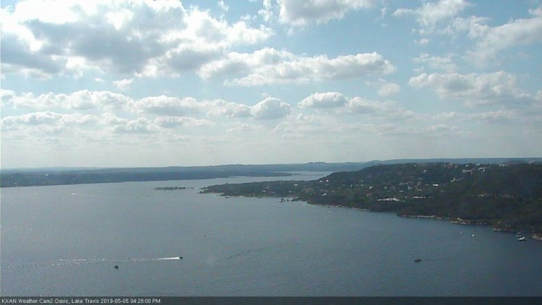 Lake Travis webcam, May 5, 2019 3:30 PM CT