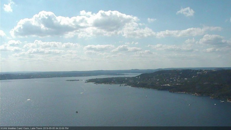 Lake Travis webcam, May 5, 2019 3:35 PM CT
