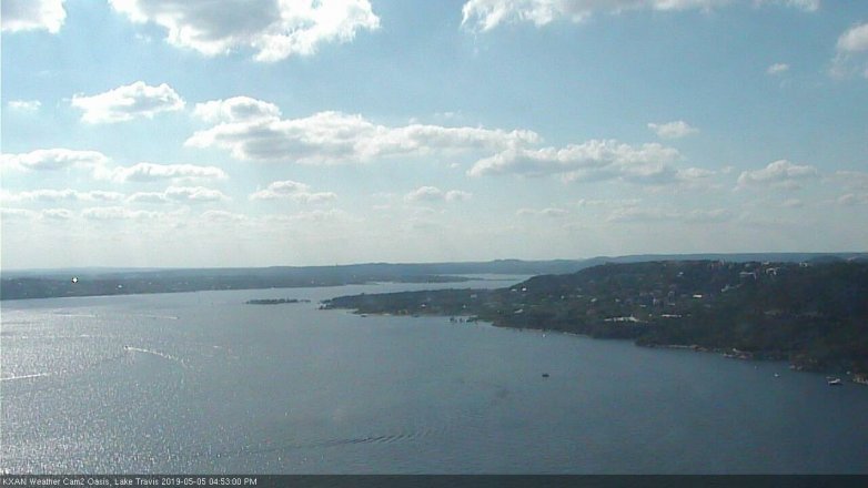 Lake Travis webcam, May 5, 2019 3:55 PM CT
