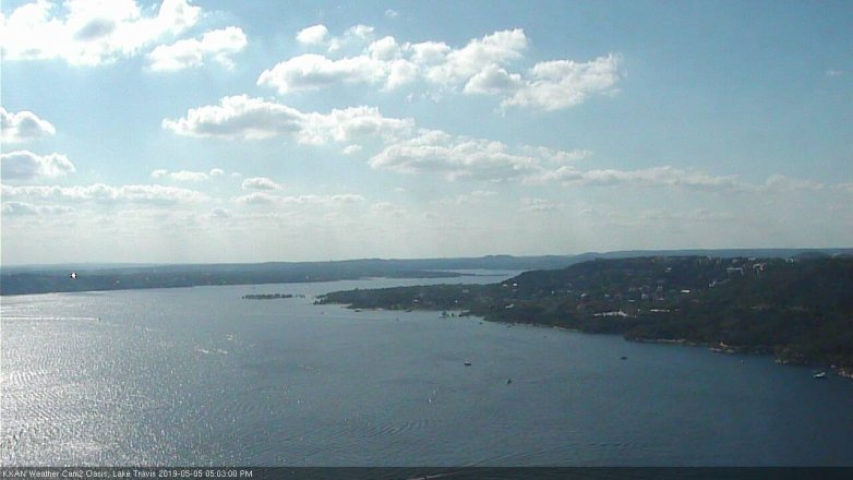 Lake Travis webcam, May 5, 2019 4:05 PM CT