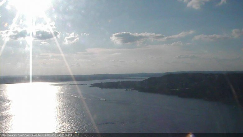 Lake Travis webcam, May 5, 2019 5:35 PM CT