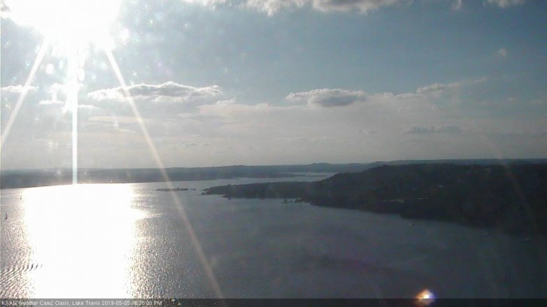 Lake Travis webcam, May 5, 2019 5:40 PM CT
