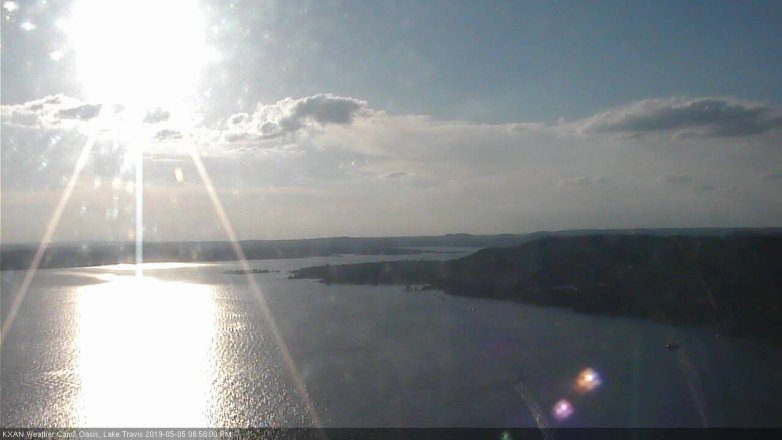 Lake Travis webcam, May 5, 2019 6:00 PM CT