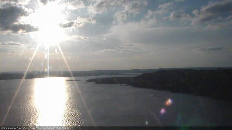 Lake Travis webcam, May 5, 2019 6:15 PM CT