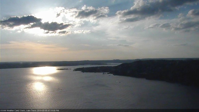 Lake Travis webcam, May 5, 2019 6:20 PM CT