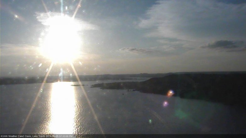 Lake Travis webcam, May 5, 2019 6:35 PM CT