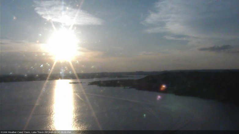 Lake Travis webcam, May 5, 2019 6:40 PM CT