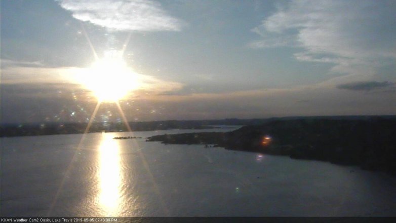 Lake Travis webcam, May 5, 2019 6:45 PM CT