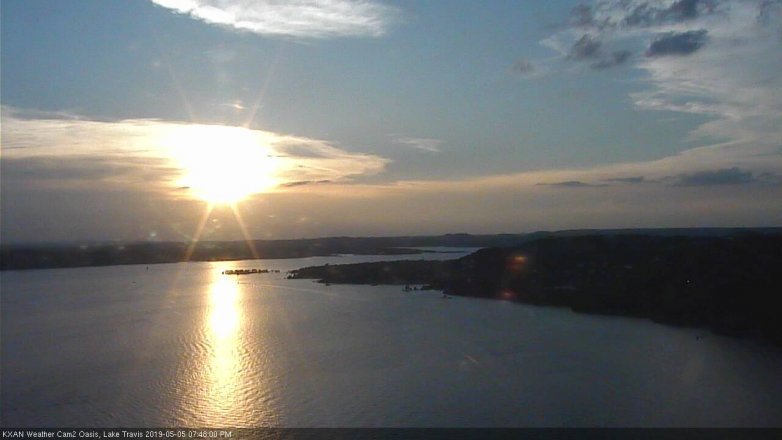 Lake Travis webcam, May 5, 2019 6:50 PM CT