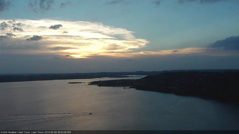 Lake Travis webcam, May 5, 2019 7:05 PM CT