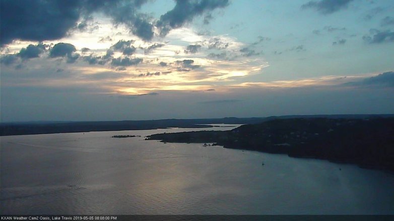 Lake Travis webcam, May 5, 2019 7:10 PM CT
