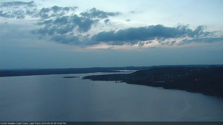 Lake Travis webcam, May 5, 2019 7:20 PM CT