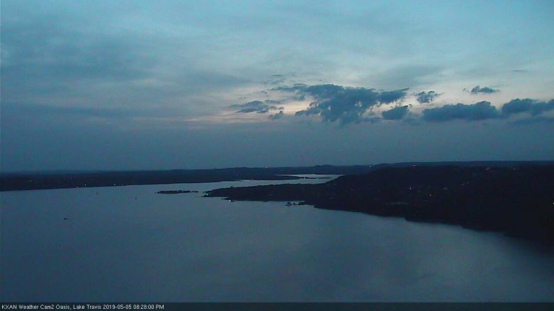 Lake Travis webcam, May 5, 2019 7:30 PM CT