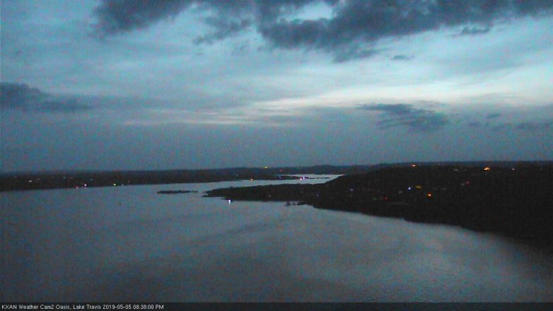 Lake Travis webcam, May 5, 2019 7:40 PM CT