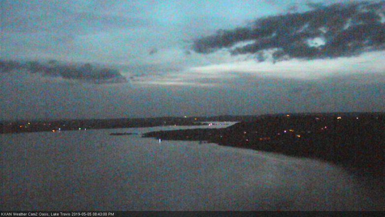 Lake Travis webcam, May 5, 2019 7:45 PM CT