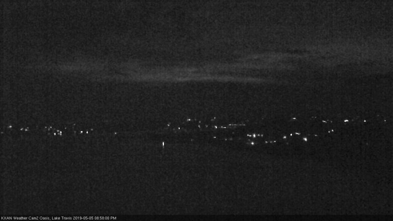 Lake Travis webcam, May 5, 2019 8:00 PM CT